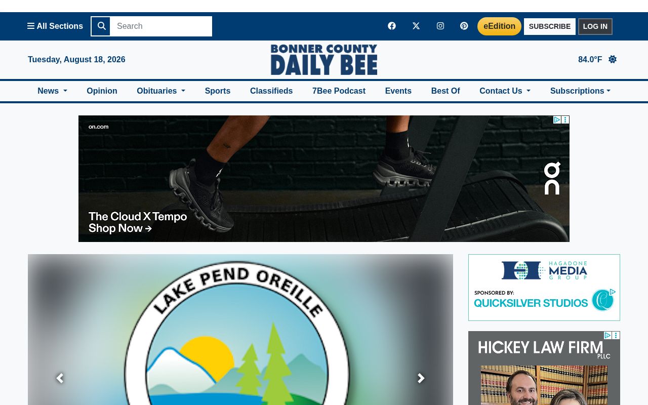 Bonner County Daily Bee regional Boundary County crime coverage